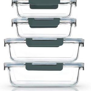 Extra Large Glass Food Storage/Baking Containers Set